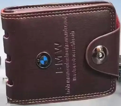 BMW Logo Faux Leather Wallet for Men & Women