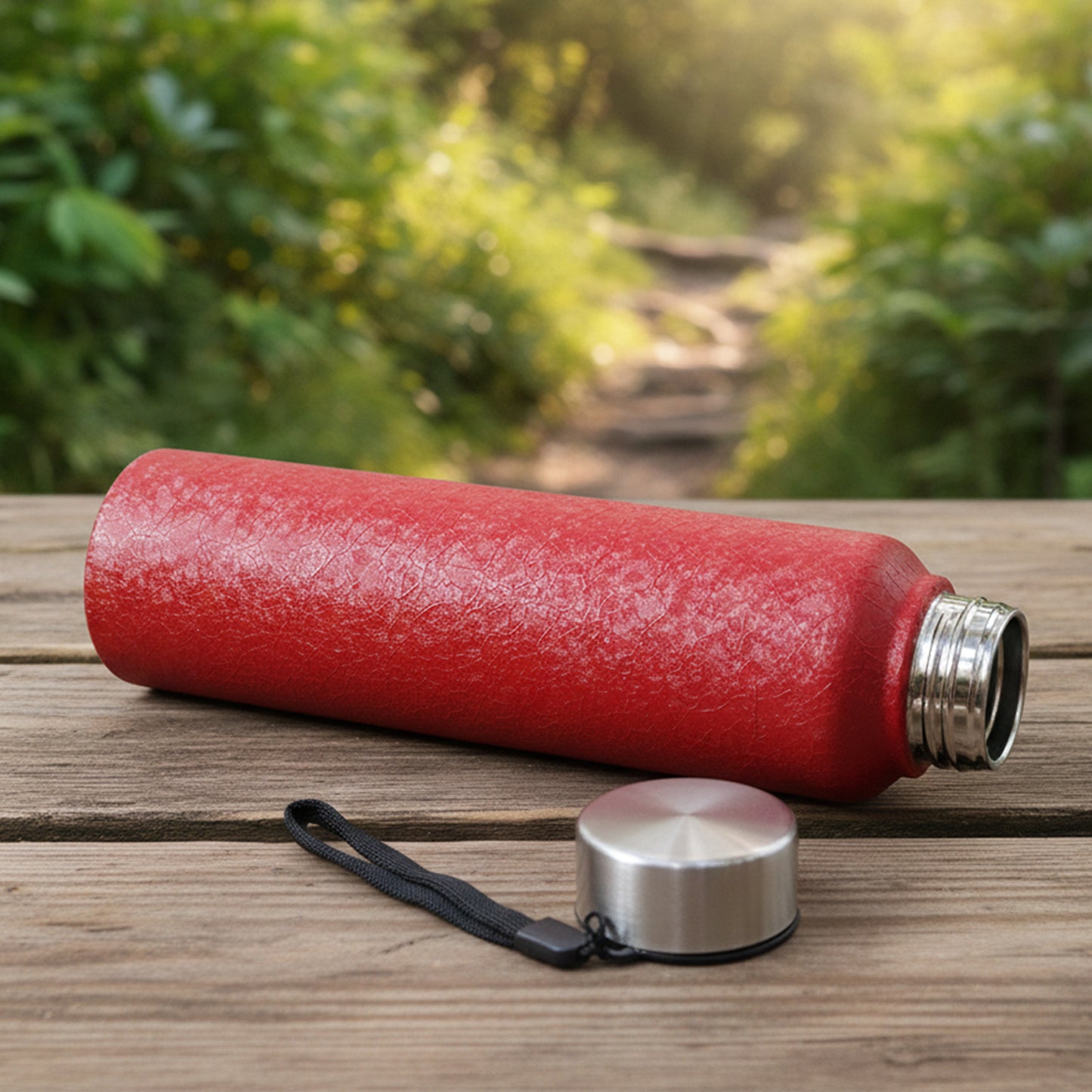 Red Alpha Pro Classic Stainless Steel Water Bottle 1000 Ml Red Color