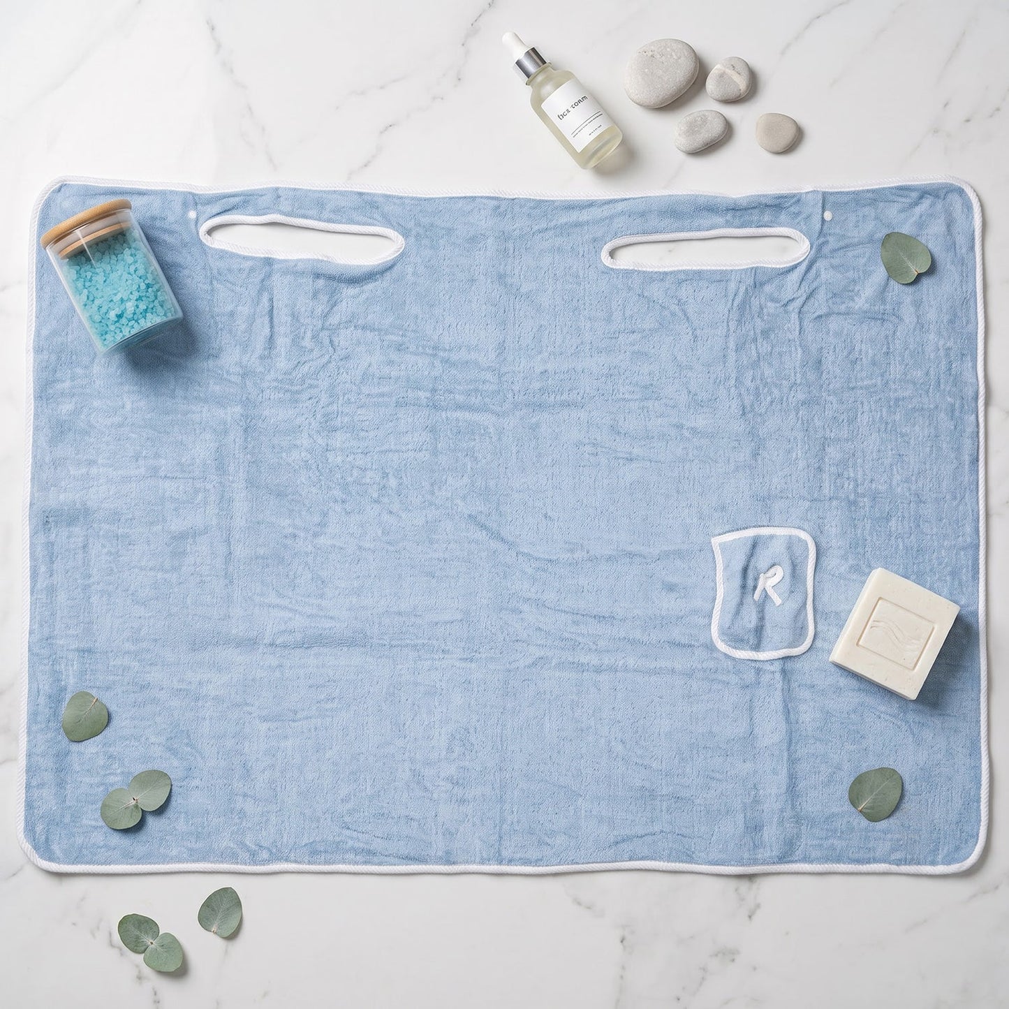 Soft Absorbent Cotton Bath Towel With Wearable Wrap And Handy Side Pocket (1 Pc)