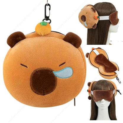 2 in 1 Travel Pillow Set with Eye Mask