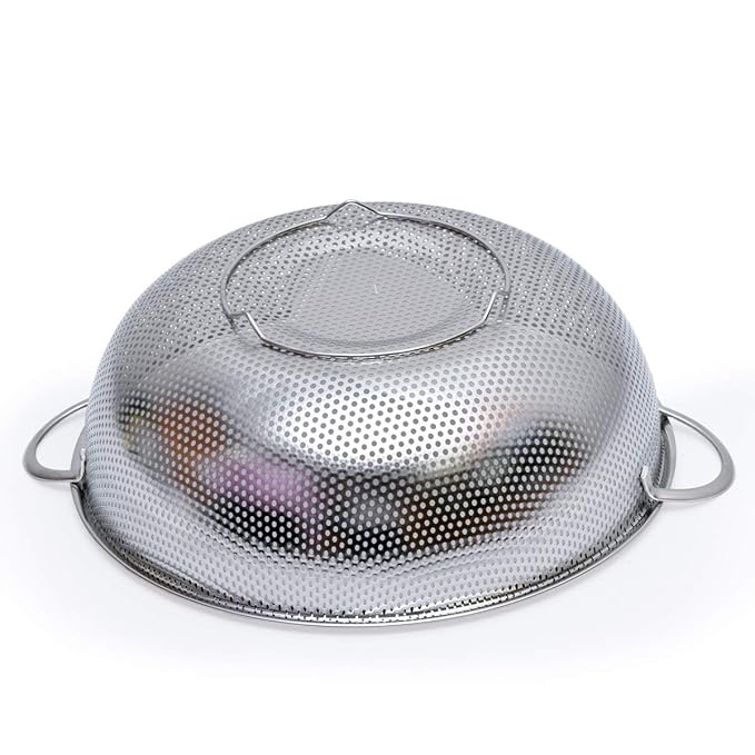 Stainless steel kitchen colander strainer