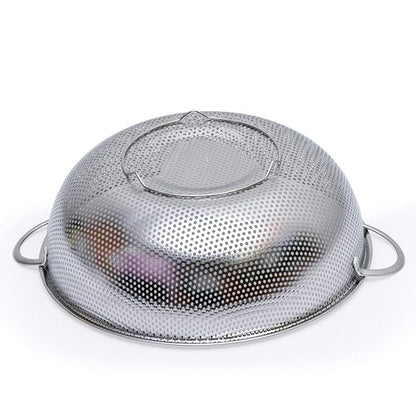 Stainless steel kitchen colander strainer