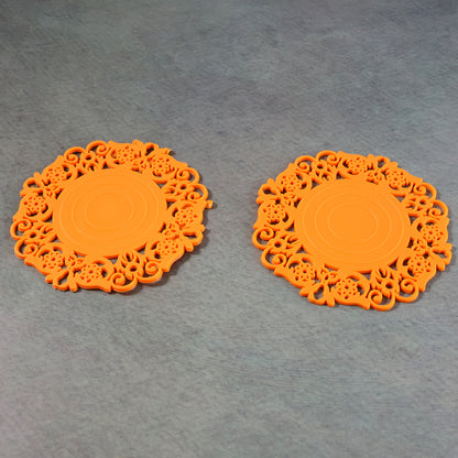 Heat-resistant Decorative Hot Mat  Cup Coaster Set (10 Cm 2 Pc Set)