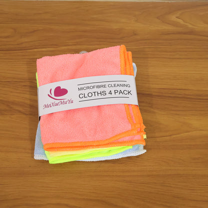 Multi-purpose Microfiber Cleaning Cloth Set (4 Pc 29x30 Cm)