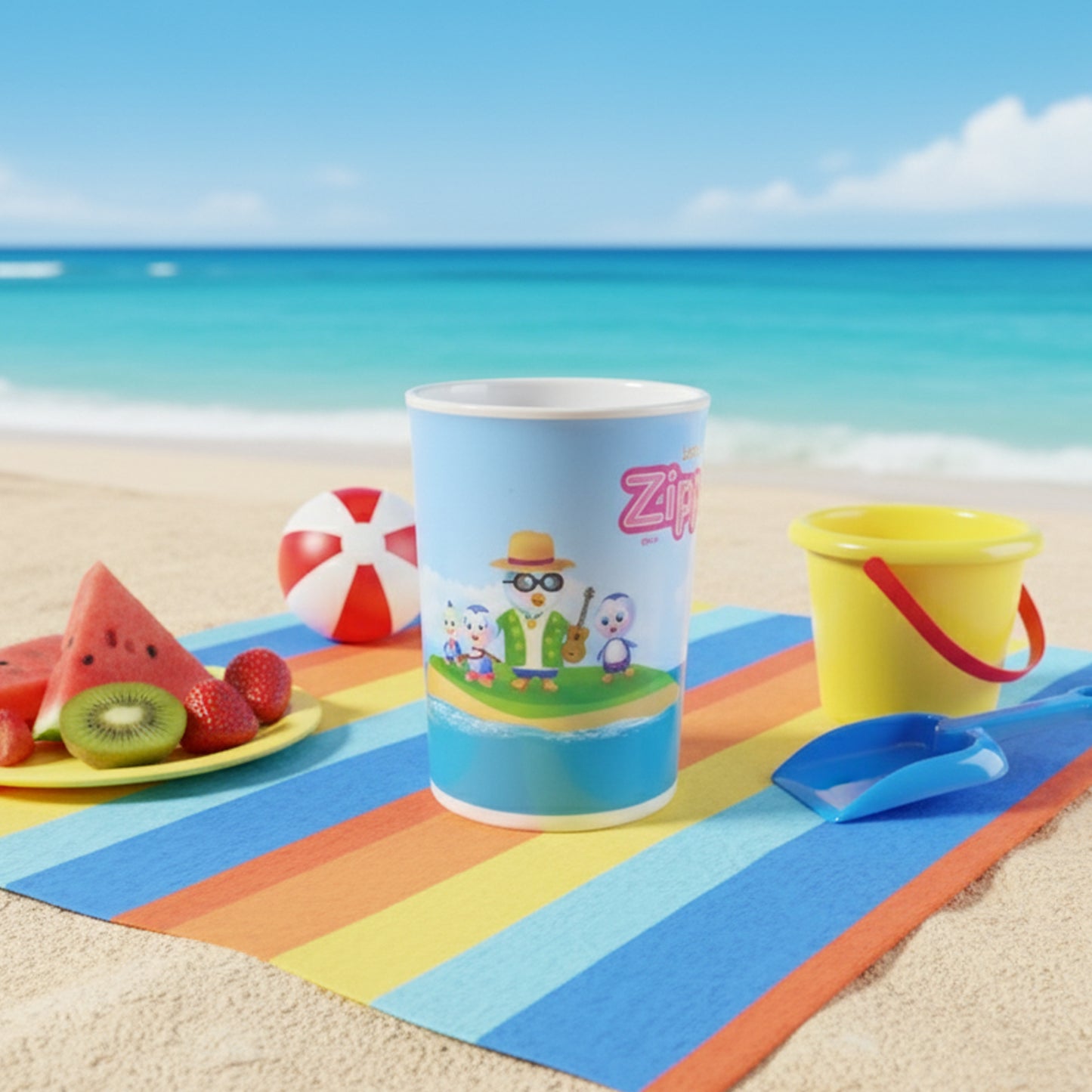 Cute Cartoon Melamine Drinking Glass (Approx 250ml  1 Pc)