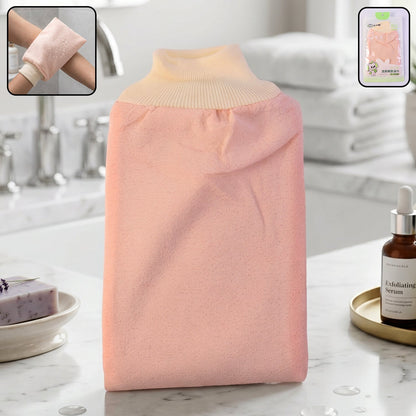 Soft Exfoliating Bath Scrub Glove Body Scrubber Shower Mitt For Skin (1 Pc)