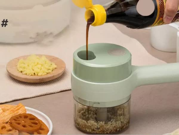 4-in-1 Electric Vegetable Cutter, Slicer, Grater, Chopper