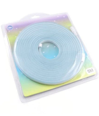 Blue Charkee 12V LED neon flexible light strip, cuttable car night lights with 50 watt power and vibrant illumination.