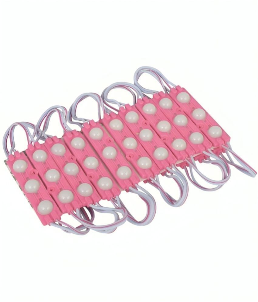 Pink Charkee 3LED 12V waterproof night light strip with 5730 LED SMD, pack of 20, designed for ambient illumination.