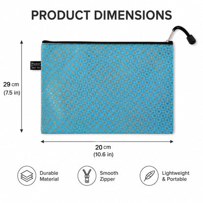 Pencil Zipper Pouch  Bright Spacious  Durable Stationery Bag