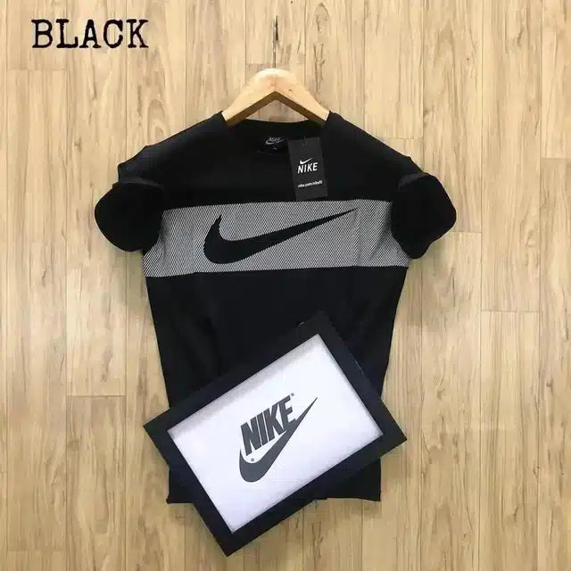 Round Neck T-shirt for Men (Black, XL)