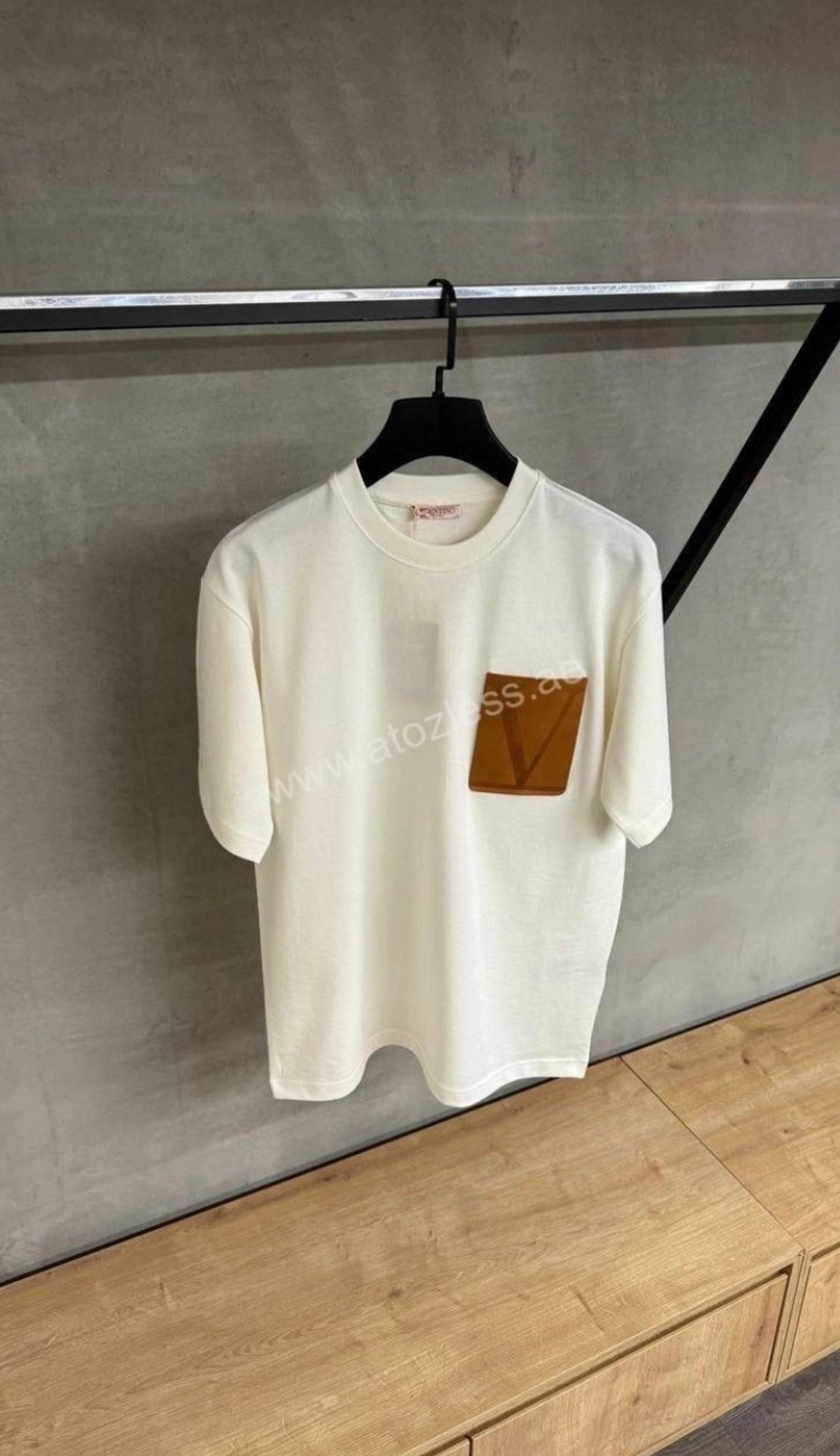 White Valentino men's printed T-shirt in size M, featuring a stylish graphic design on the front.