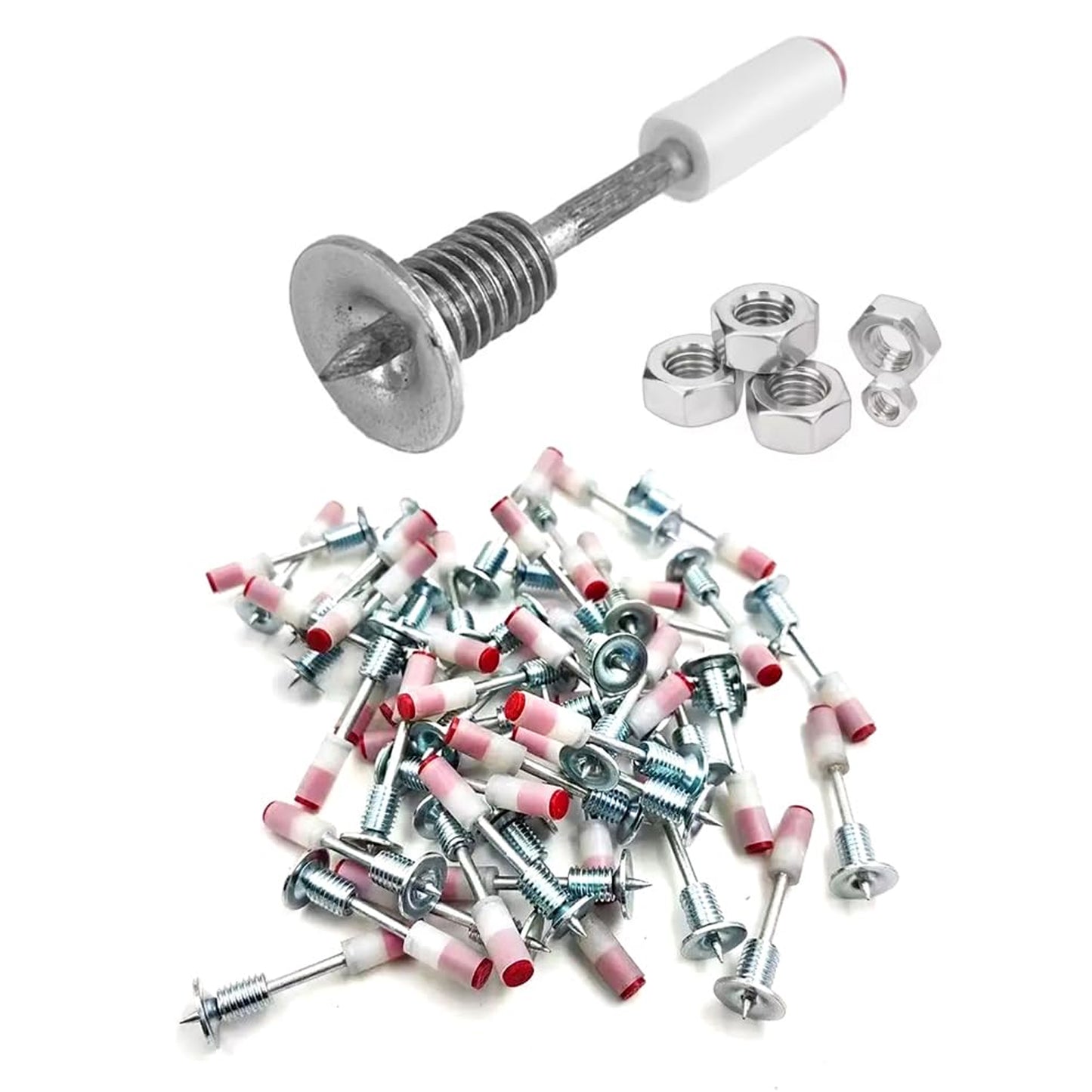 Round Nails For Mini Steel Nails For Gun (10 Pcs Set)