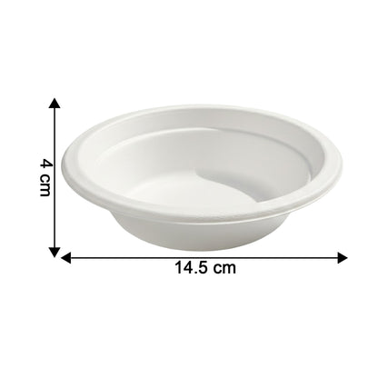 Vegnar Disposable Food Serving Bowl Set Of 10 Pieces 360 Ml Capacity