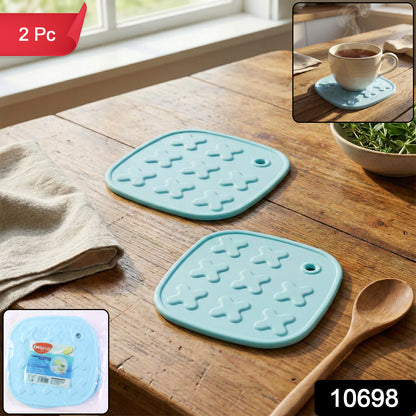 Heat Resistant Multipurpose Cup Coaster  Hot Pot Pad Set (2 Pc)
