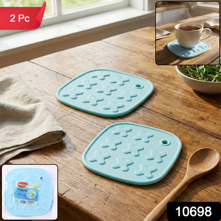 Heat Resistant Multipurpose Cup Coaster  Hot Pot Pad Set (2 Pc)