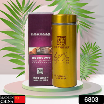 Wukusy 6803 vacuum water bottle, 300ml, high-quality stainless steel, ideal for driving, reading, cycling, gym, and daily use.