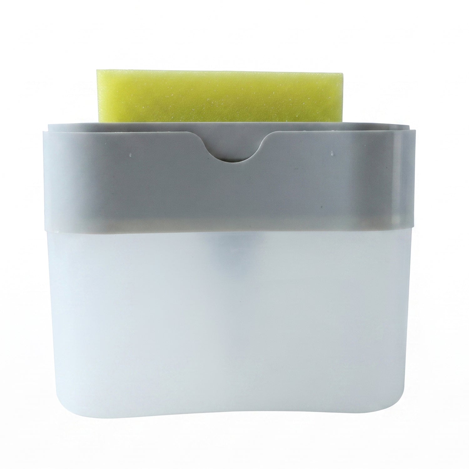 Soap Dispensing Sponge Holder Press Pump Caddy For Kitchen Sink (1 Set)