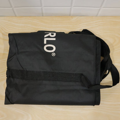 Wukusy large sports kit bag with full zip closure and carry handles, measuring 113x34 cm, shown with open zipper and handles