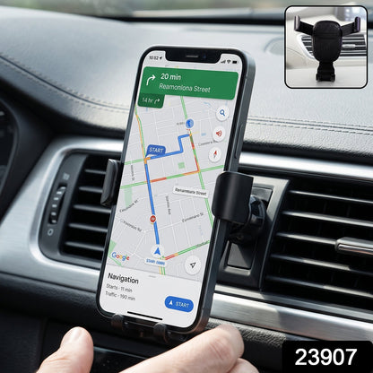 Gravity Car Mobile Phone Holder With Air Vent Mount And An Auto Lock Grip (1 Pc)