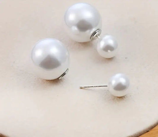Stylish Pearl Hollywood Earring – Push Back Alloy Earrings
