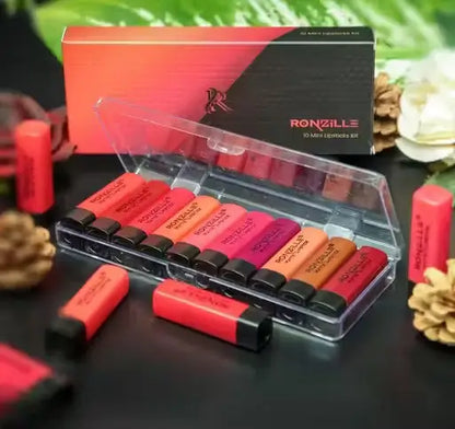 Pocket Matte Lipstick – Set of 10 Mini Lipsticks