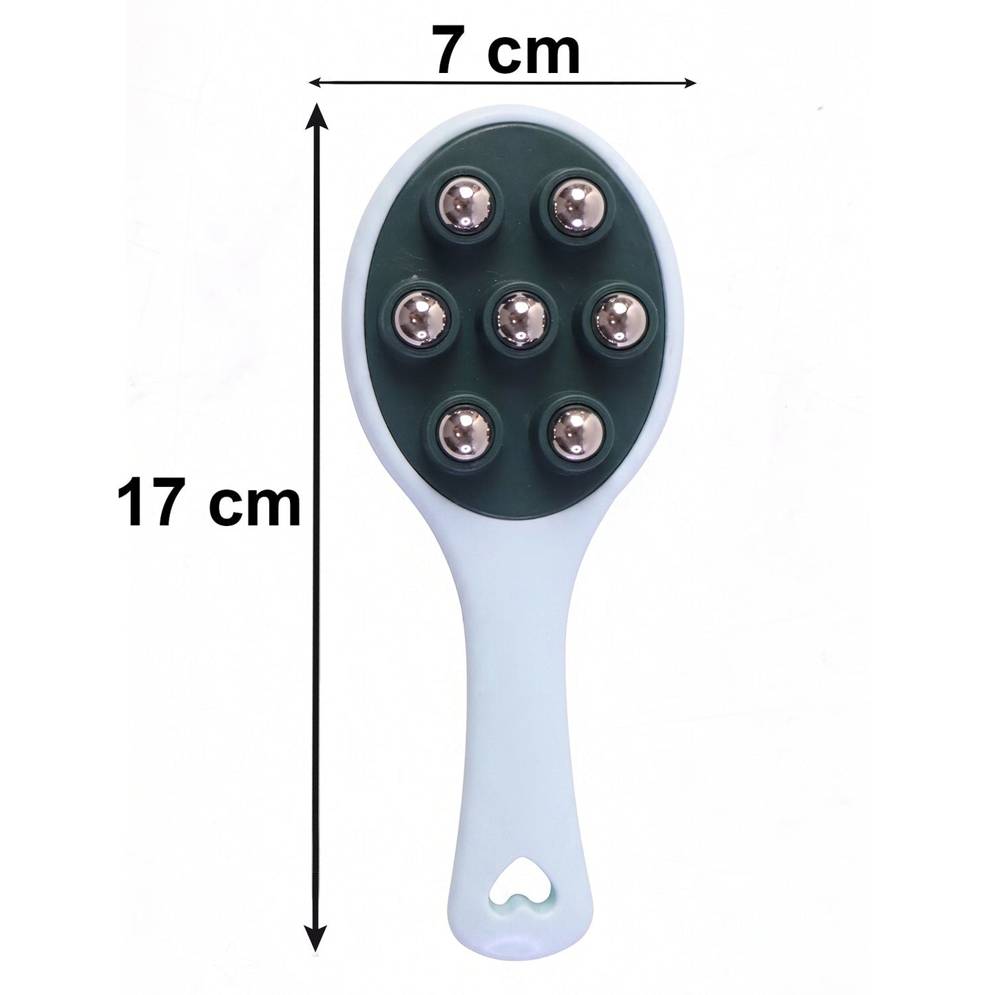 Handheld Roller Ball Body Massager With 7 Steel Balls For Relaxation (1 Pc)