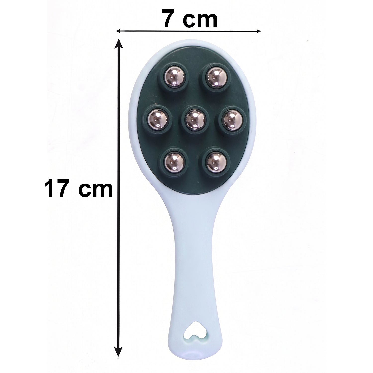 Handheld Roller Ball Body Massager With 7 Steel Balls For Relaxation (1 Pc)