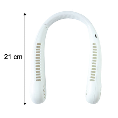 Portable Rechargeable Neck Fan (1 Pc White Color)