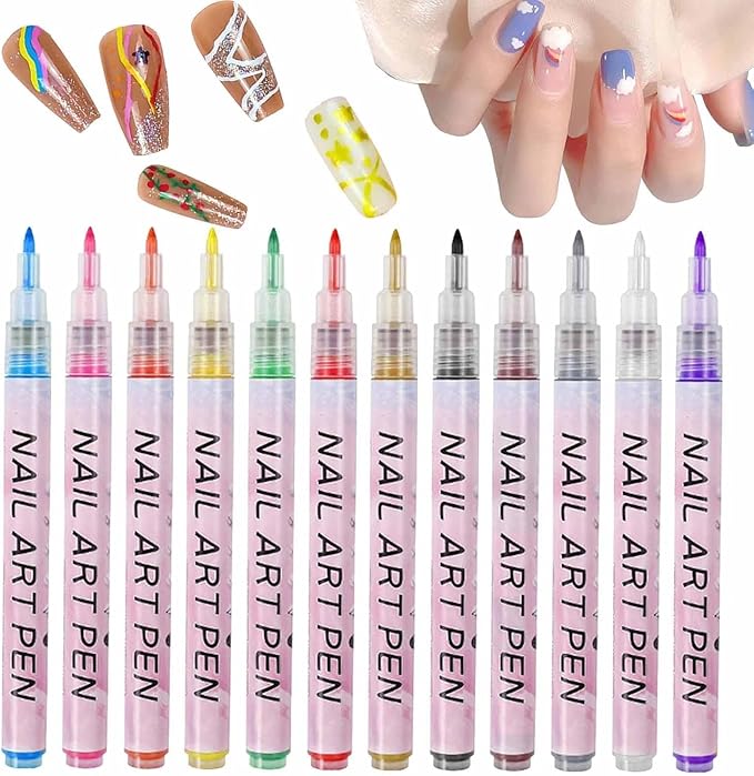 Nail Art Pens Set 12 Colors