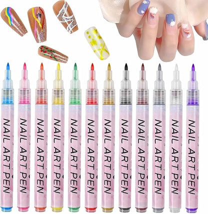 Nail Art Pens Set 12 Colors
