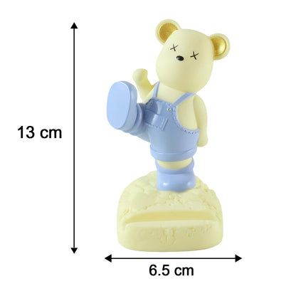 Wukusy magnetic bear LED light phone stand and night lamp on desk, featuring a cute bear design for kids' room or bedside use.