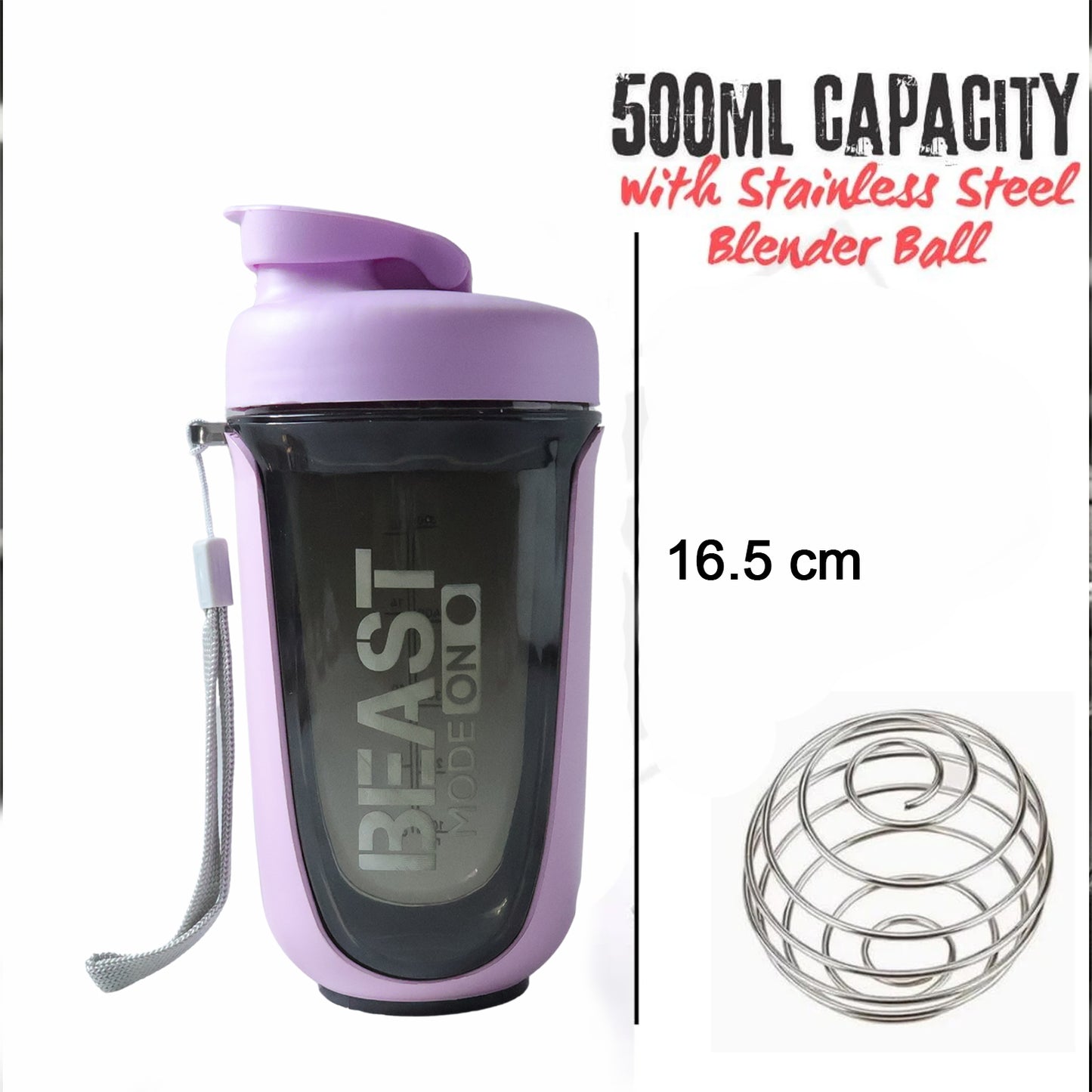 Premium Leak Proof Gym Shaker Bottle 500 Ml Approx