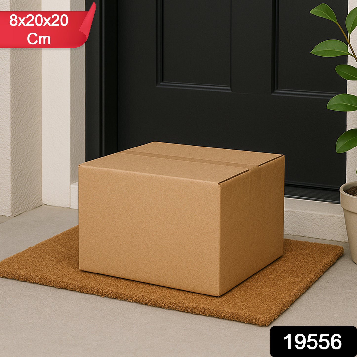 Heavy-duty Brown Box For Product Packing ( 8x20x20 Cm  1 Pc)