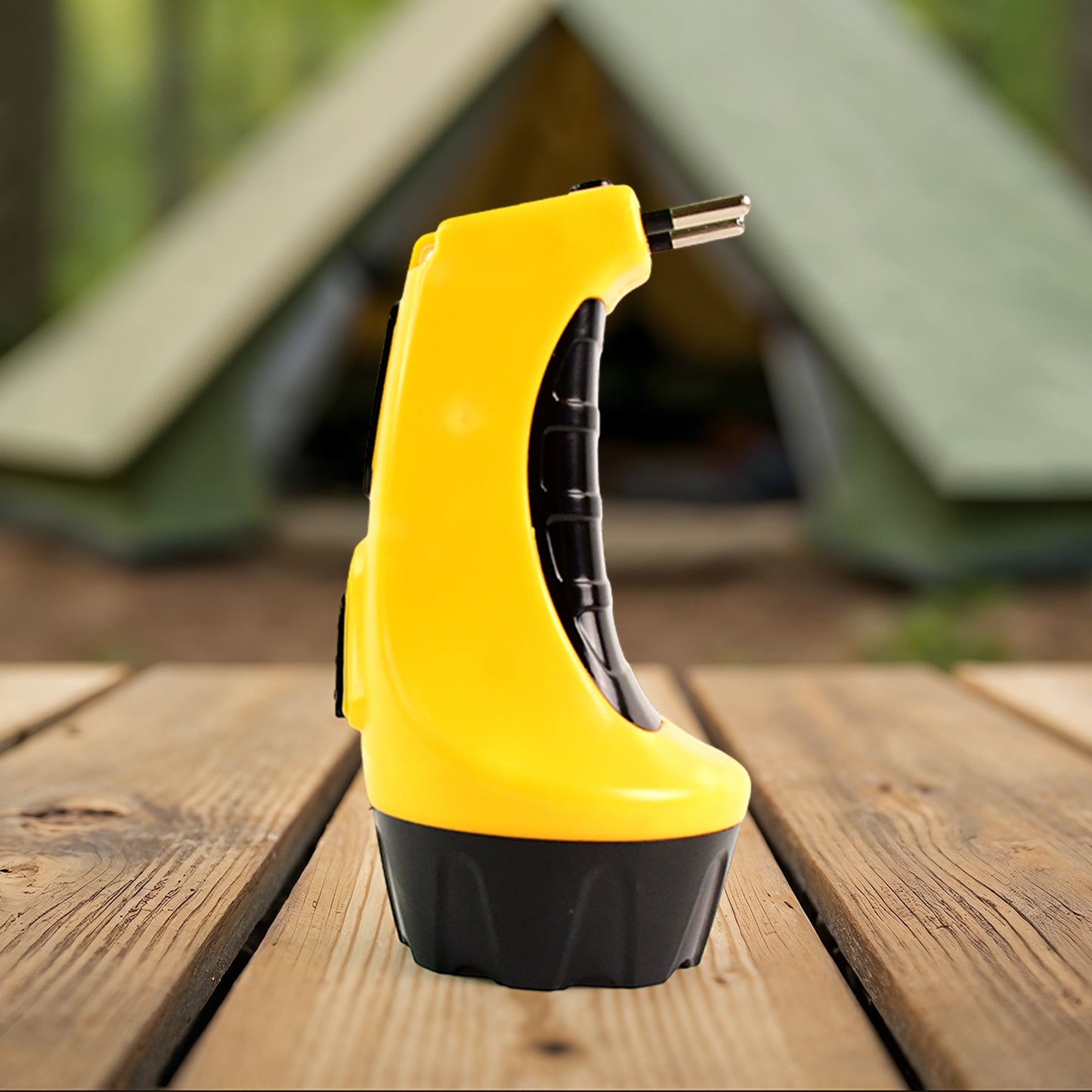 Rechargeable Led Torch Flashlight  High-power Handheld Emergency Light With Built-in Plug