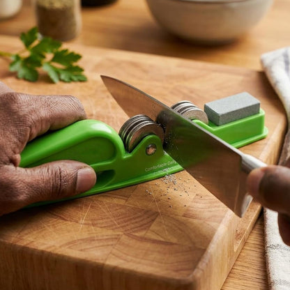Handheld Knife Sharpener With Grip Handle Manual Blade Sharpening Tool (1 Pc)