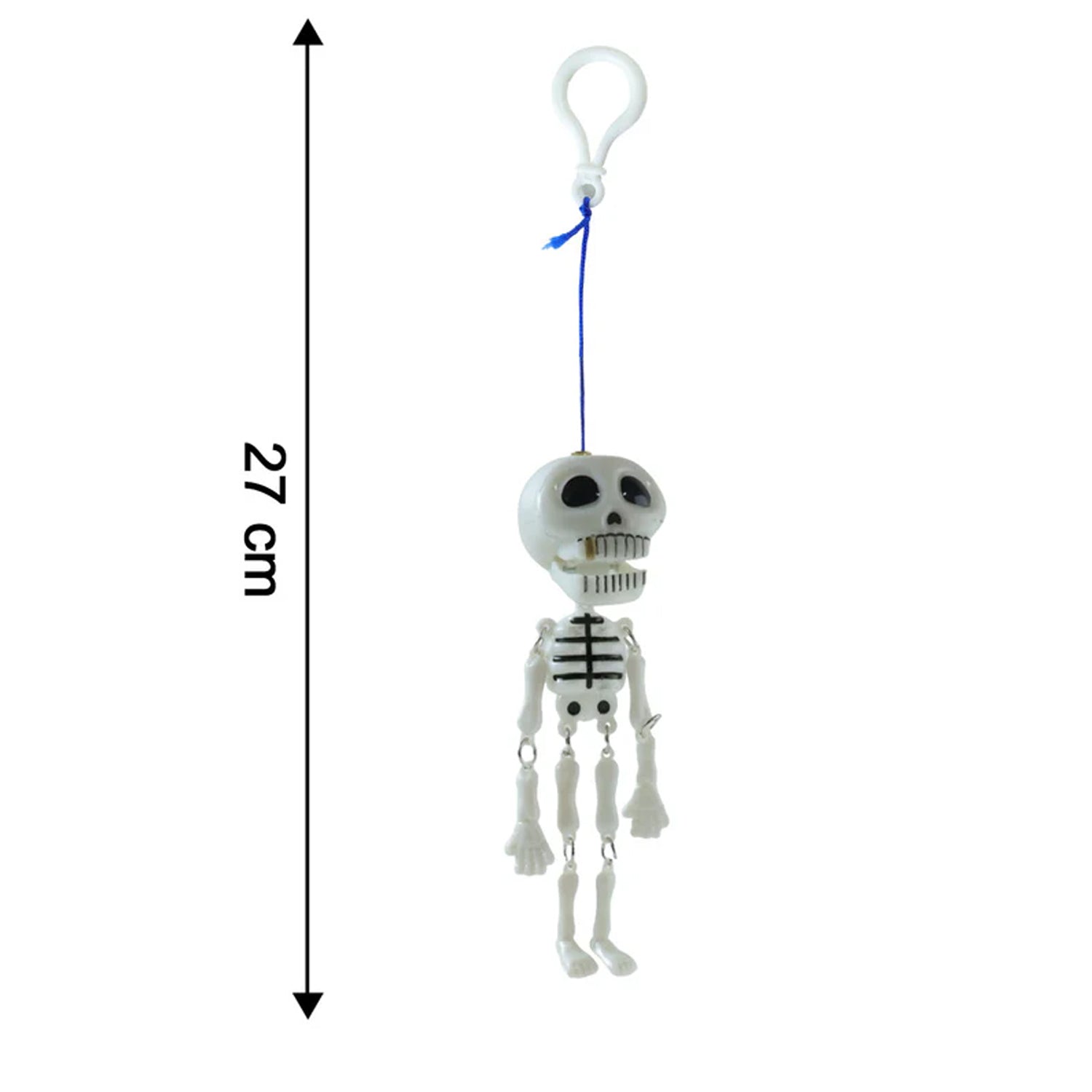 Skeleton Doll Keychain With Metal Keychain Hook (2 Pc)