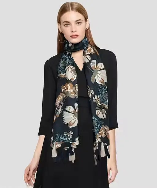 Printed Chiffon Stoles – Pack of 2 Stylish Scarves