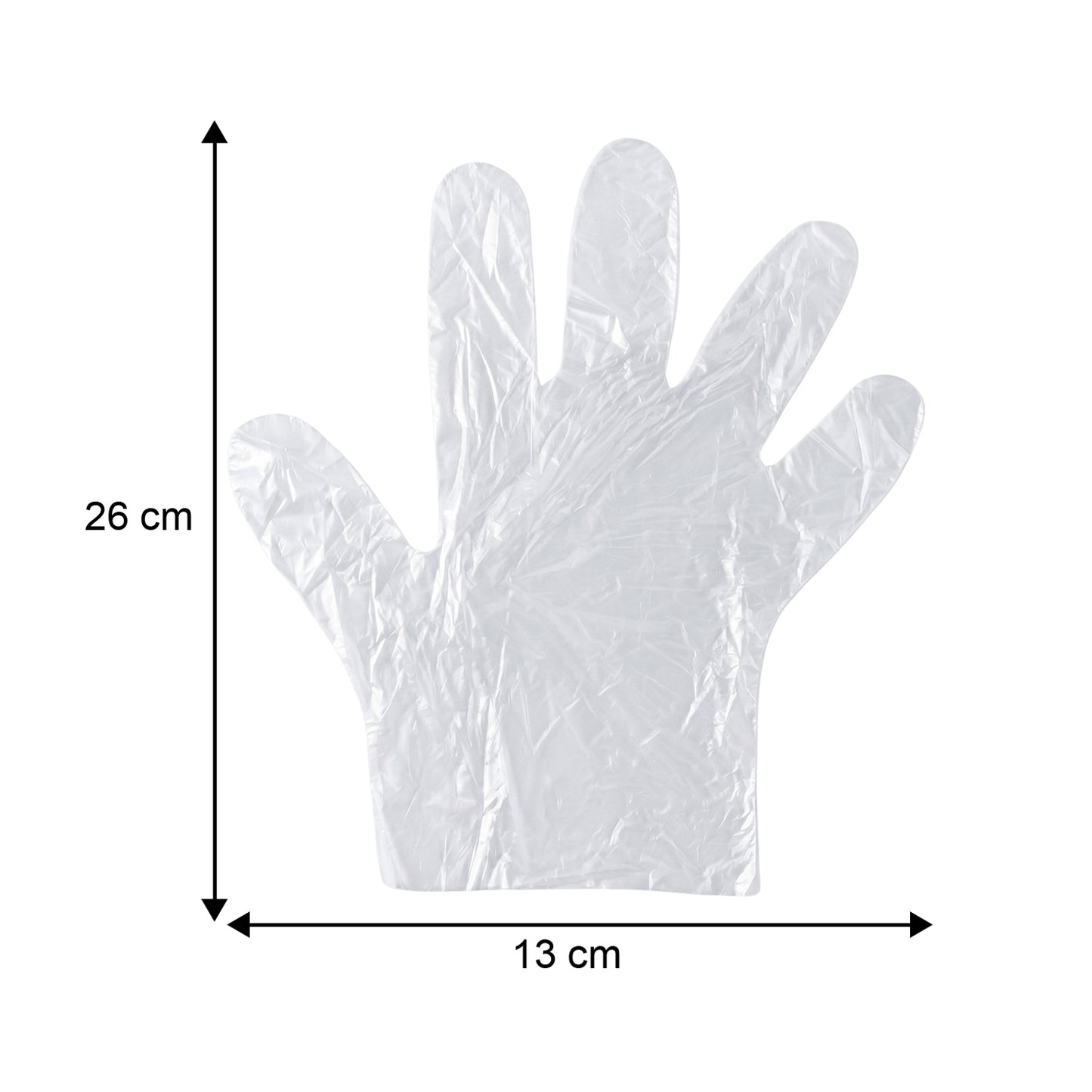 Pack of 100 Wukusy disposable gloves for kitchen and household use, made of durable, premium-quality material for cleaning and cooking.