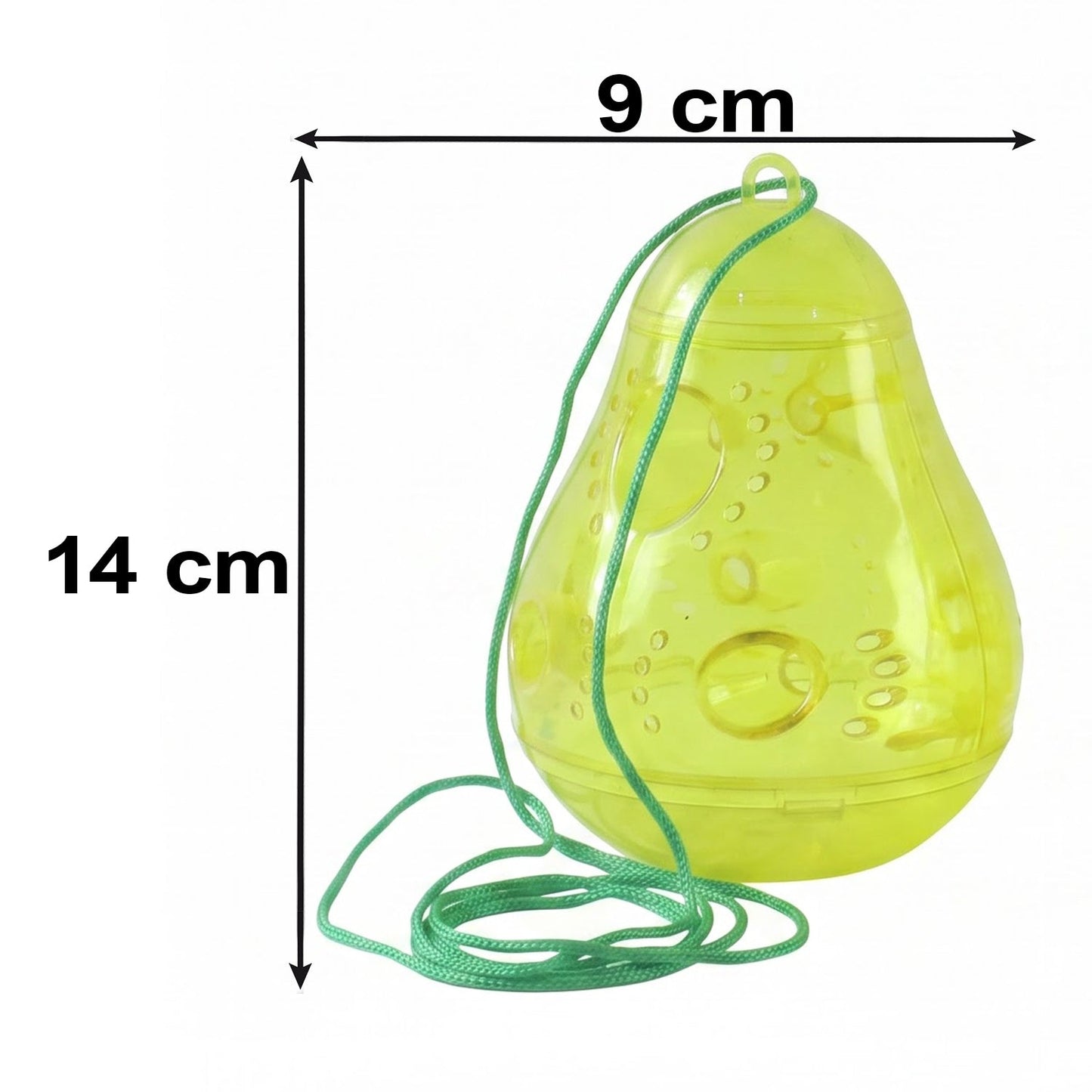 Plastic Hanging Wasp Catcher Outdoor Reusable Insect Trap For Garden Use (2 Pc)