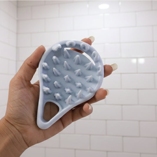 Wukusy premium silicone scalp massager shampoo brush with soft bristles for gentle scalp cleansing and relaxation.