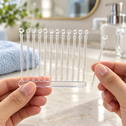 Silicone Ear Cleaning Sticks With Compact Holder For Personal Care (24 Pc)