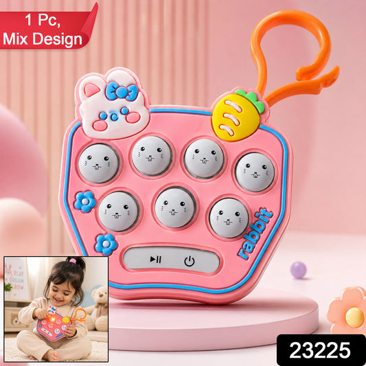 Cute Cartoon Music Push Button Toy Keychain With Sound (1 Pc Mix Design)