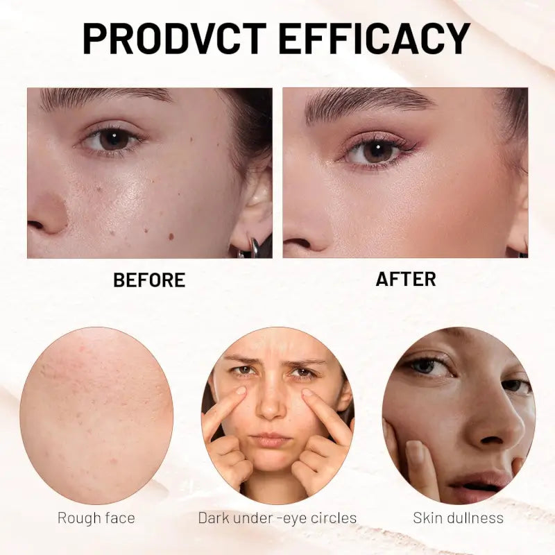 2 in 1 Luxury Anti-Wrinkle Foundation Stick, Long-Lasting Double Head Foundation Make Up Stick with Brush, (Natural, 1 PCS)