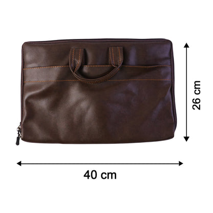 Leather Laptop Bag  Stylish  Durable Office Briefcase