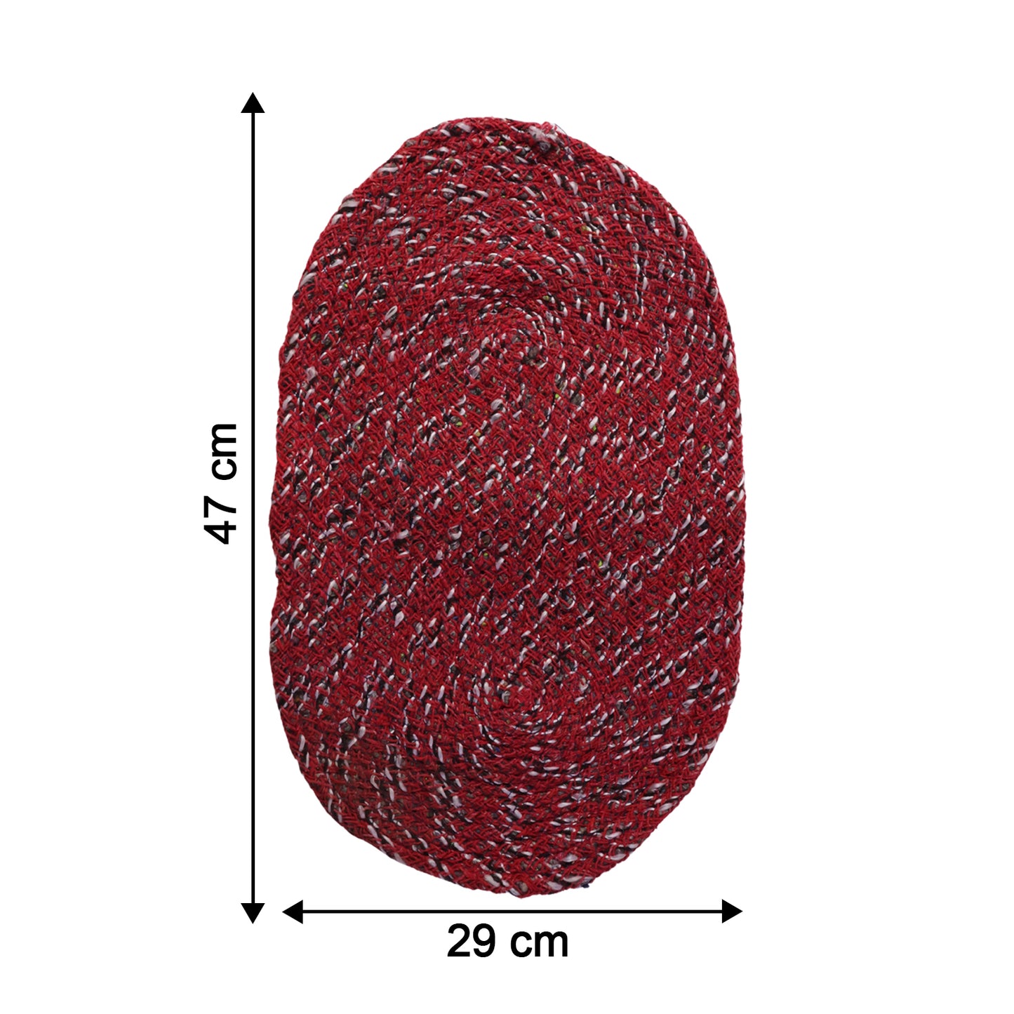 Stylish Oval Floor Mat  (1 Pc 50x30 Cm)