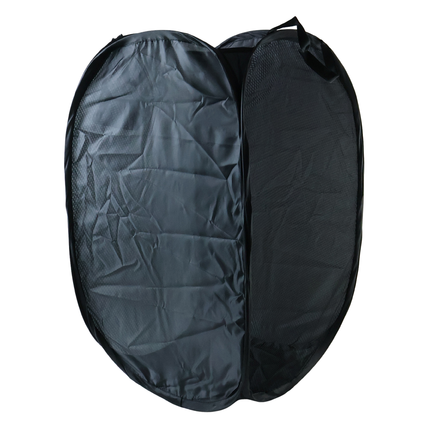 Premium Foldable Laundry Basket Solid Fabric Clothes Hamper (1 Pc 37x37x60cm)