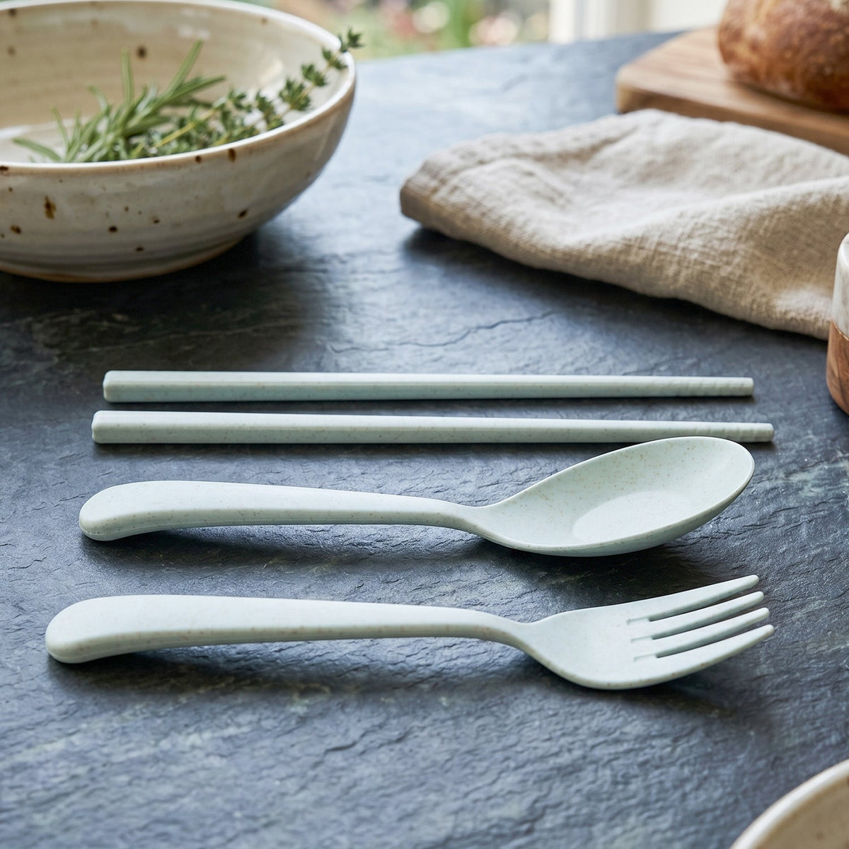 Wheat Straw Dinnerware Set  Eco-friendly  Durable Kitchen Essentials