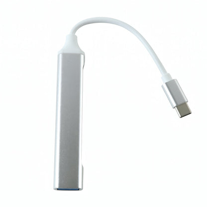 Type C To Four Port Usb Hub Multi Interface Adapter For Laptop And Phone (1 Pc)