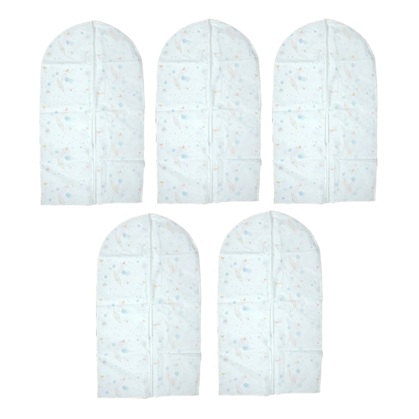 Pack Of 5 Hanging Garment Cover Bags (60  100 Cm)